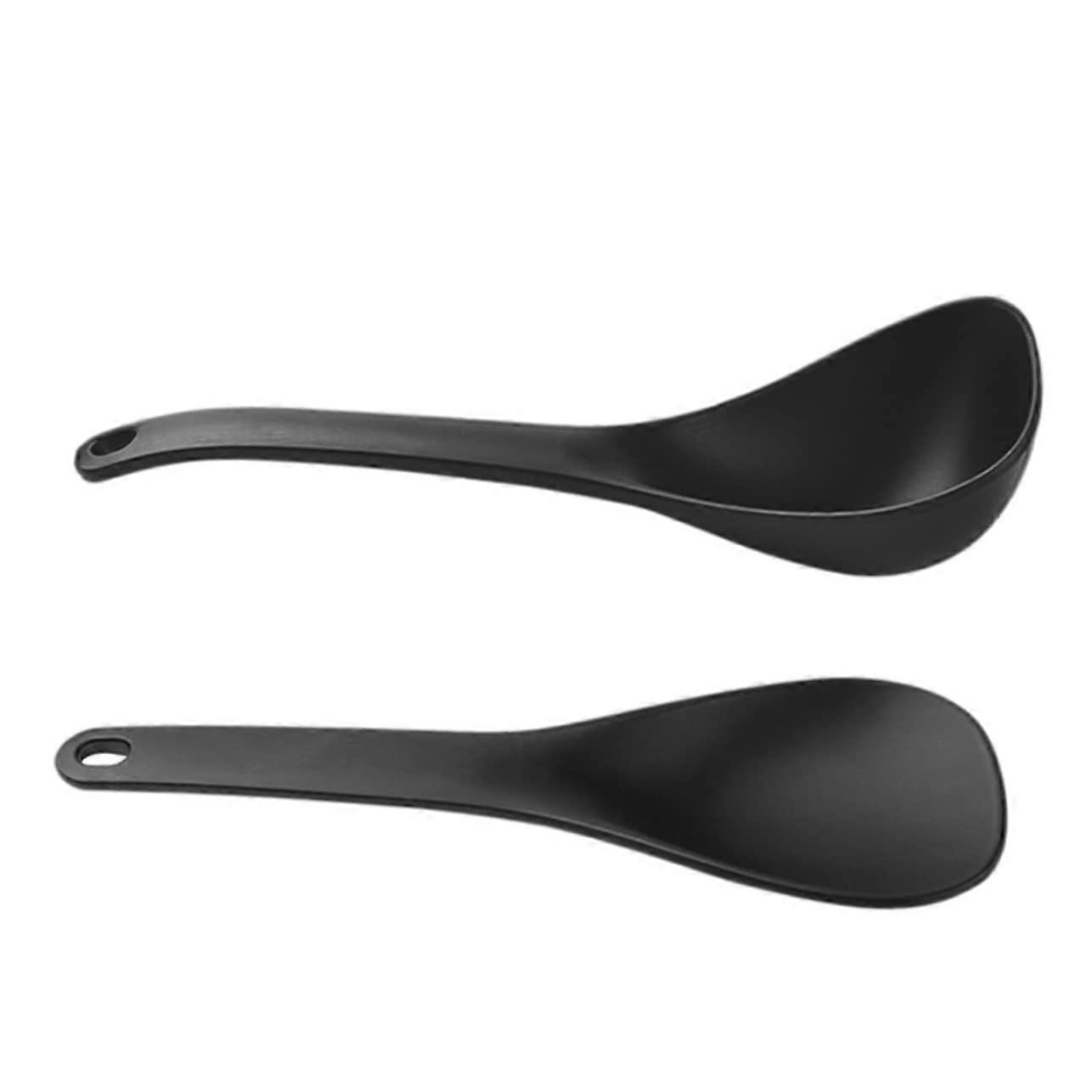 NonStick Rice Serving Spoon and Long Handle Soup Ladle Heat Resistant Multipurpose Kitchen Tool