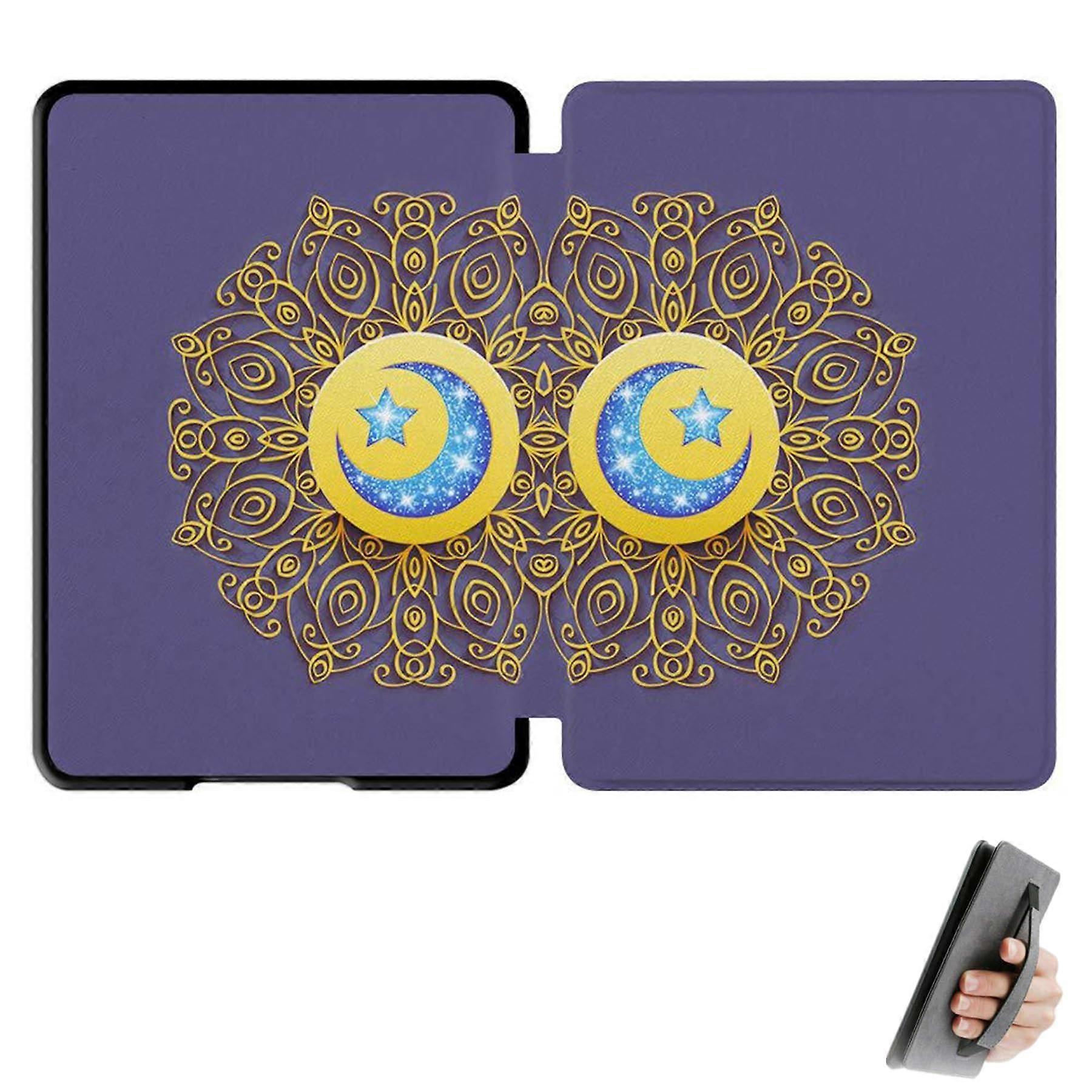 Capa para Kindle Paperwhite 2021 e Signature Edition de 6,8 polegadas com alça de mão e ativação/desativação automática.