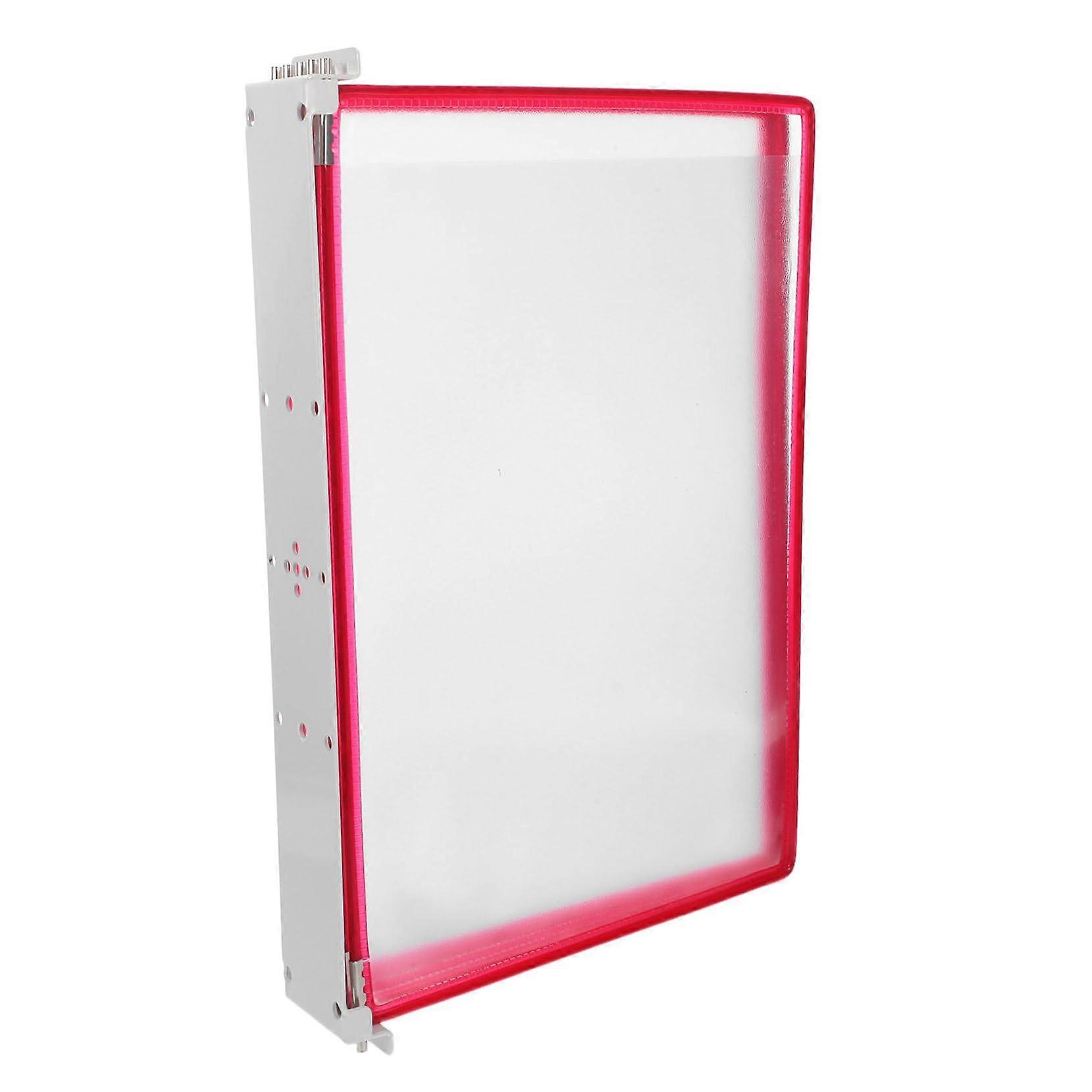 Wall File Organizer Transparent Hanging Document Holder with Flip Design for Office Home Classroom