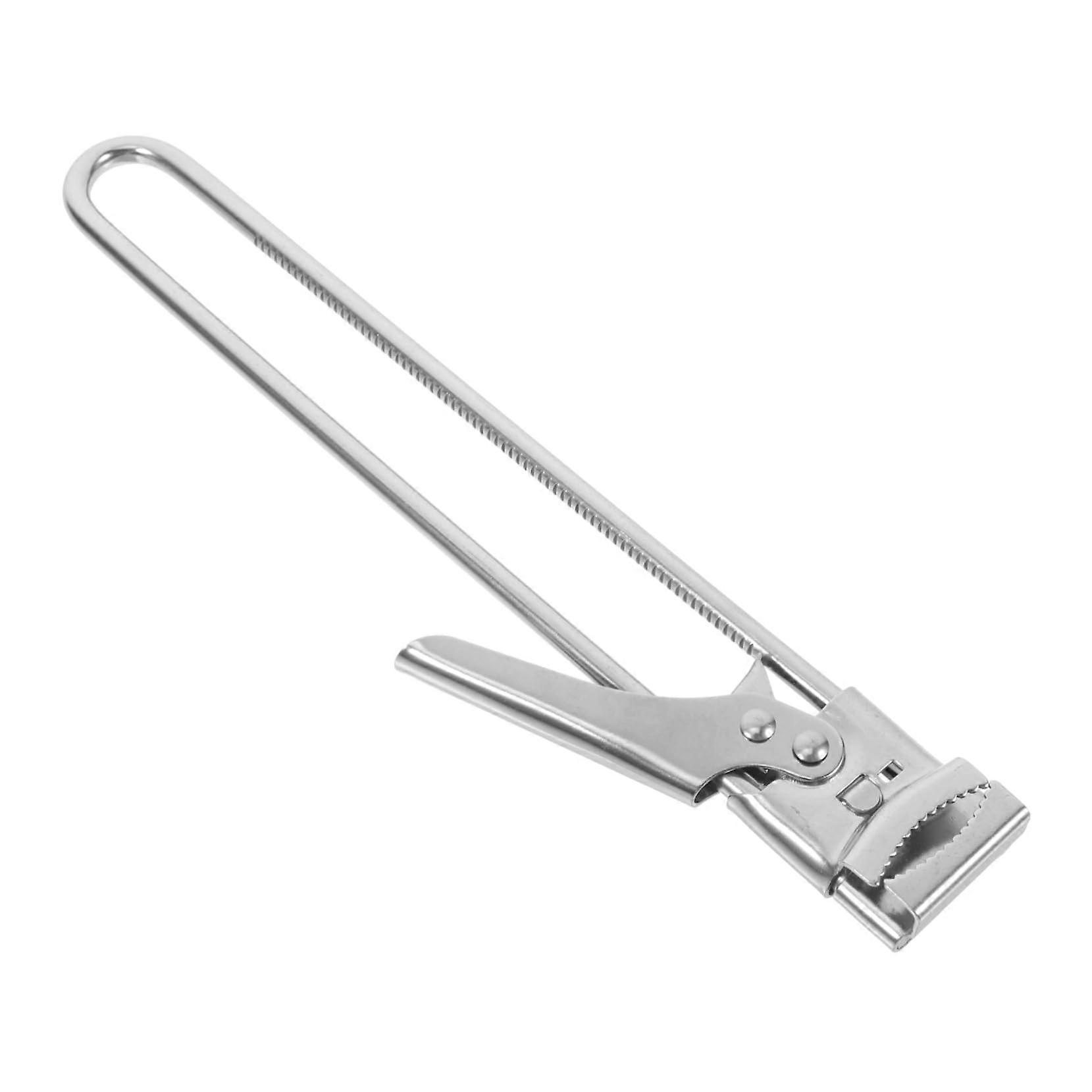 Adjustable Stainless Steel Can and Jar Opener Multifunctional Kitchen Tool with Ergonomic Grip