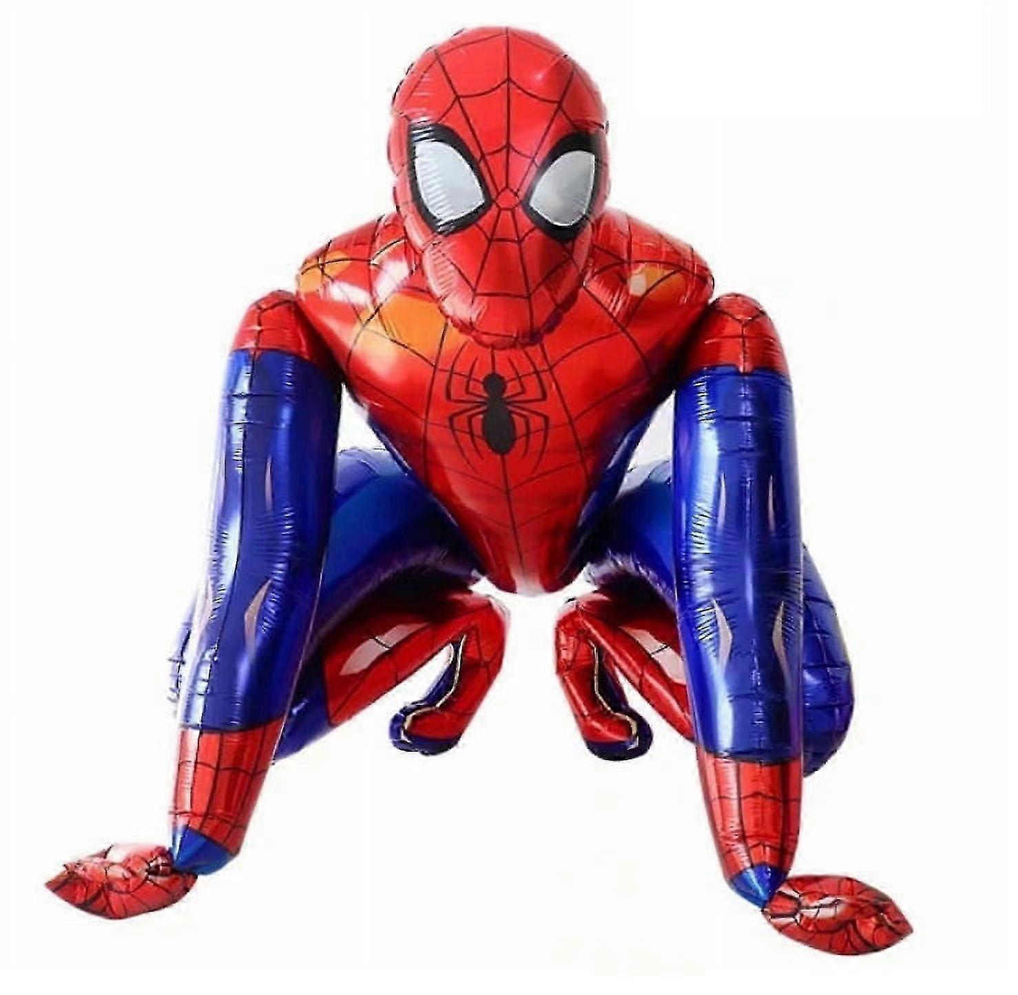 Spider Man Airwalker Balloons, Superhero Birthday Party Foil Balloon, 1 Count, 24 in