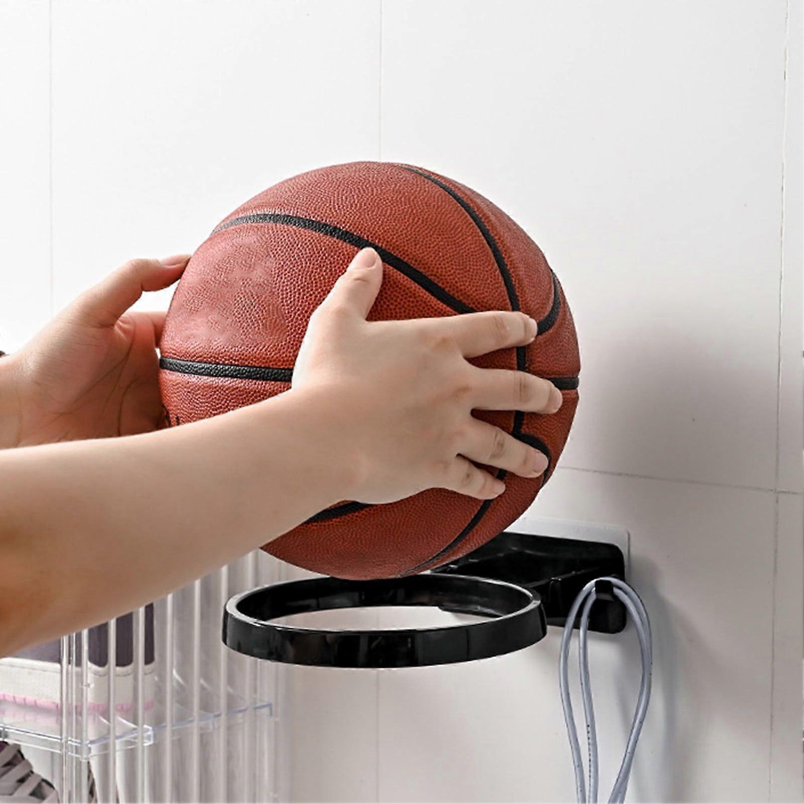 Basketball Rack Punch Free Wall-mounted Self Adhesive Foldable Space-saving