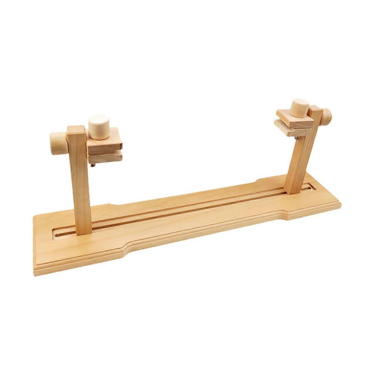Adjustable Beech Wood Embroidery Stand with Stable Support for Lap and Tabletop Cross Stitch