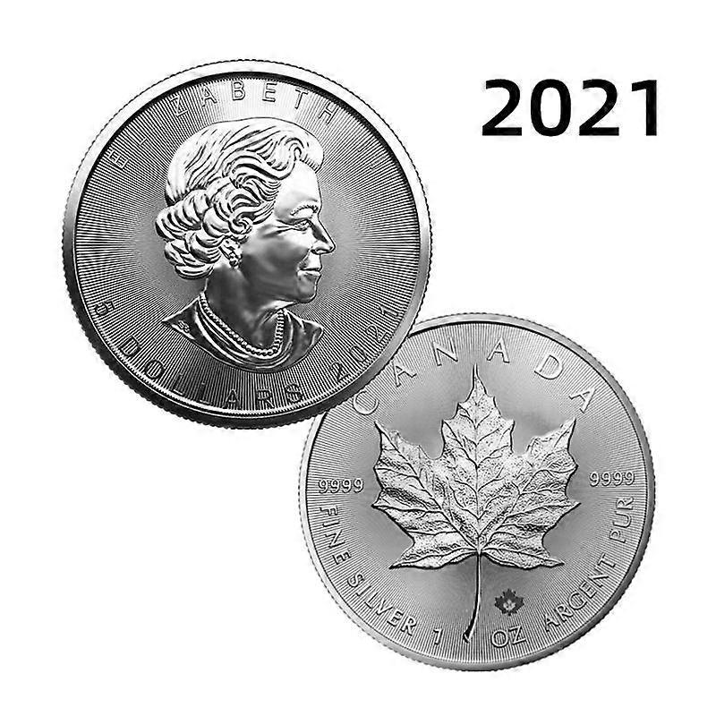2024 Canadian Maple Leaf 1-ounce silver-plated BU Splendor
