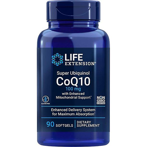 Life Extension Coq10 Super Ubiquinol 100mg With Enhanced Mitochondrial Support, 90 Softgels