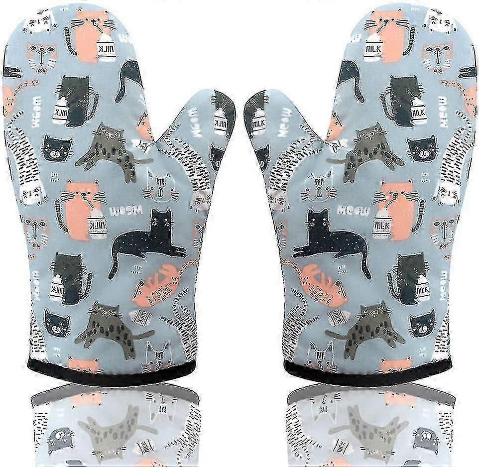 Oven Mitts, Pot Holders Mitt Baking Gloves Kitchen Gloves 2 Pack