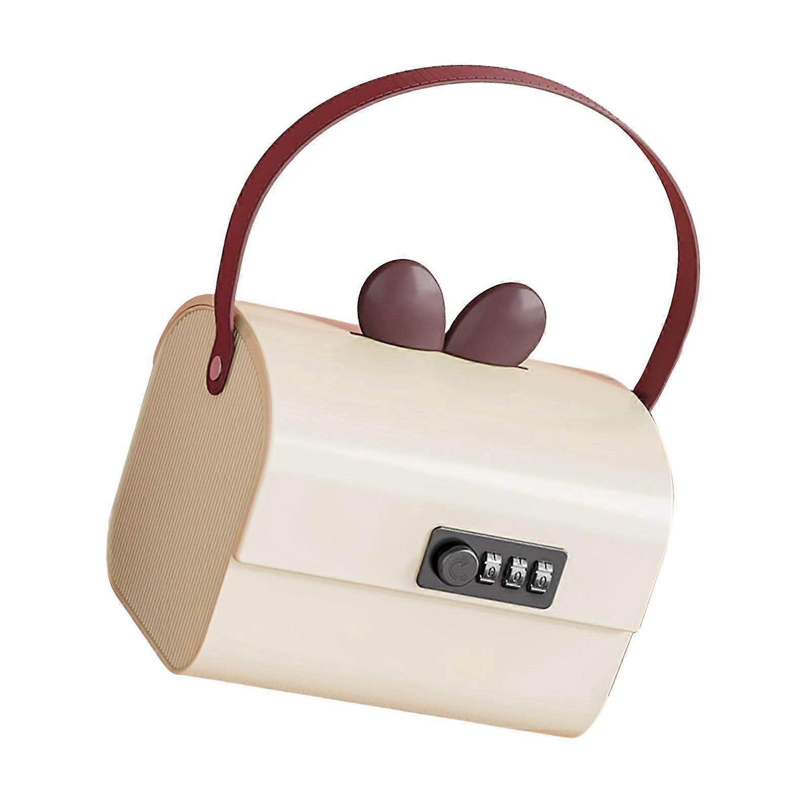 Vintage Lockable Storage Box Organizer with Secure Lock System for Valuables, Keepsakes and Gifts