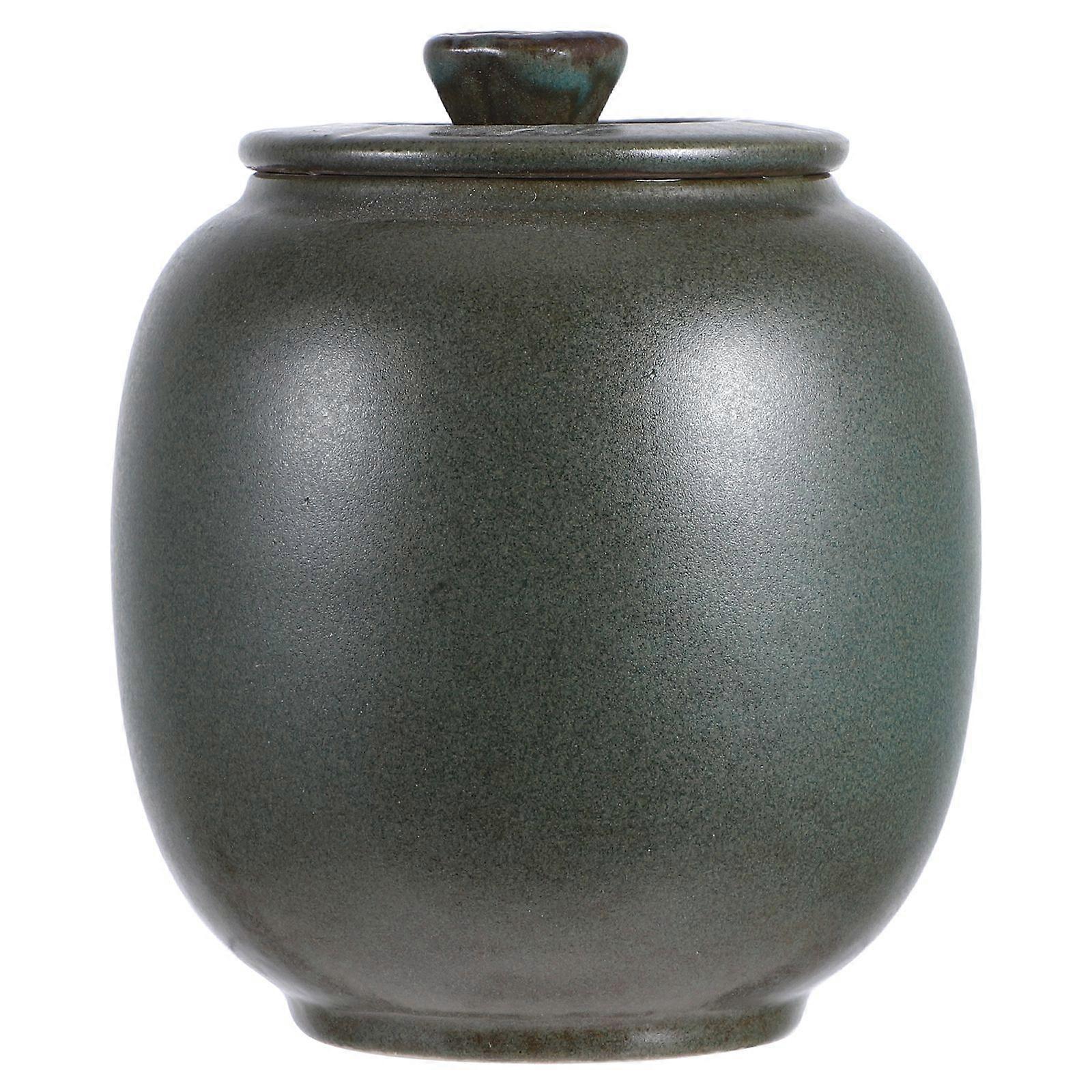 Ceramic Tea Container Ceramic Sugar Container Large Desktop Tea Organizer Ceramic Jar