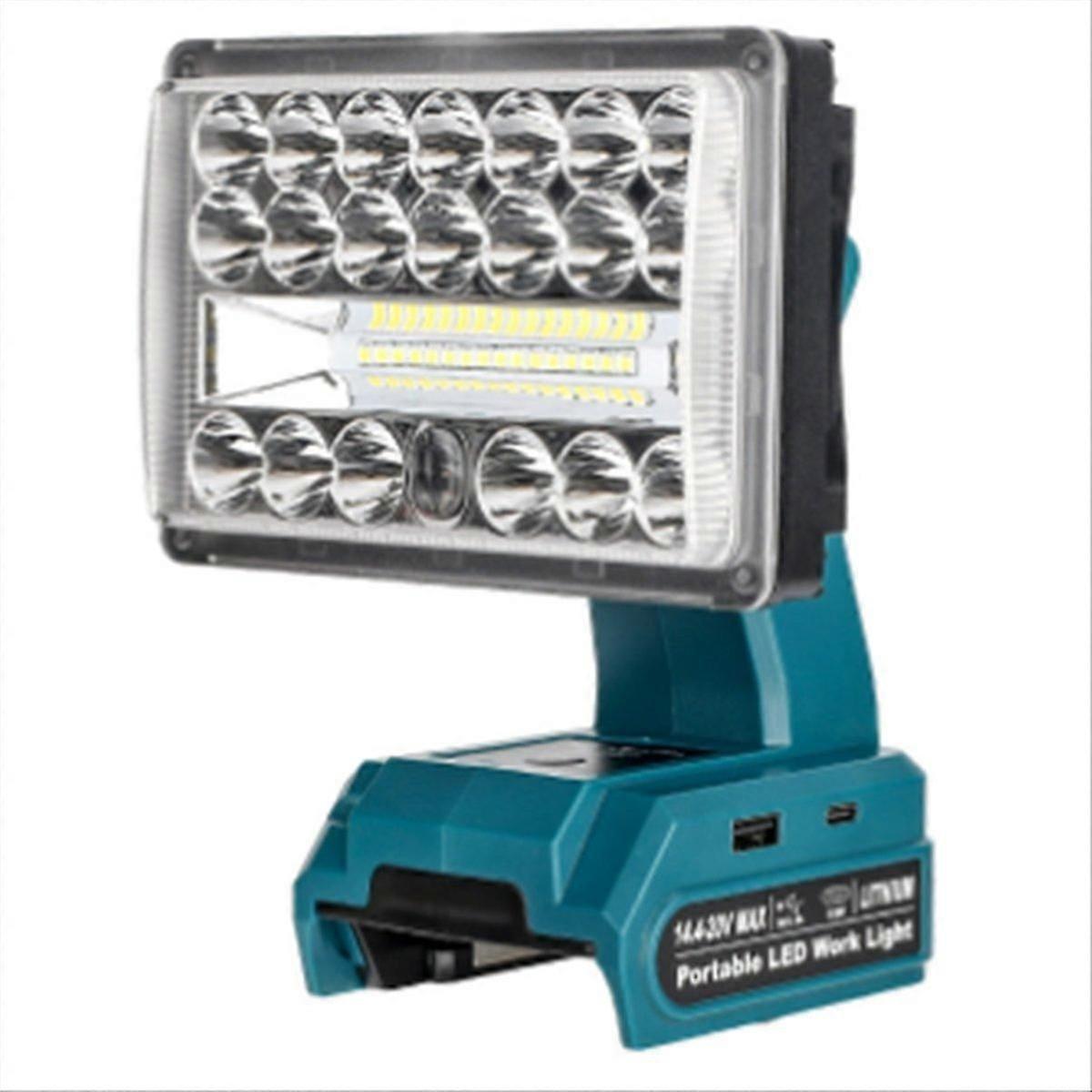 compatible for 14.4-20v Li-Ion Battery LED Work Light Spotlight