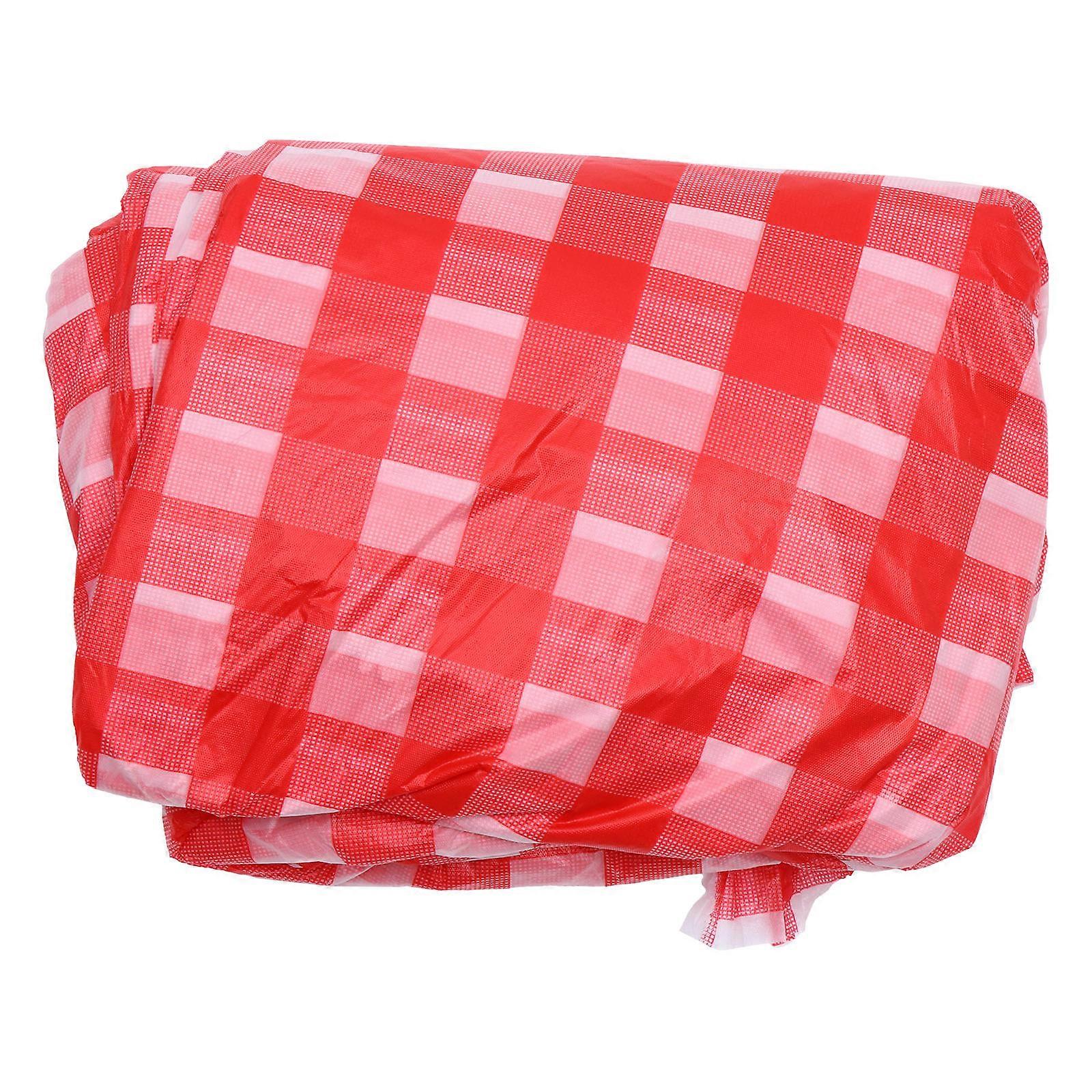 Party Disposable Tablecloth Checkered Pattern for Decoration 10Pcs Pe Material