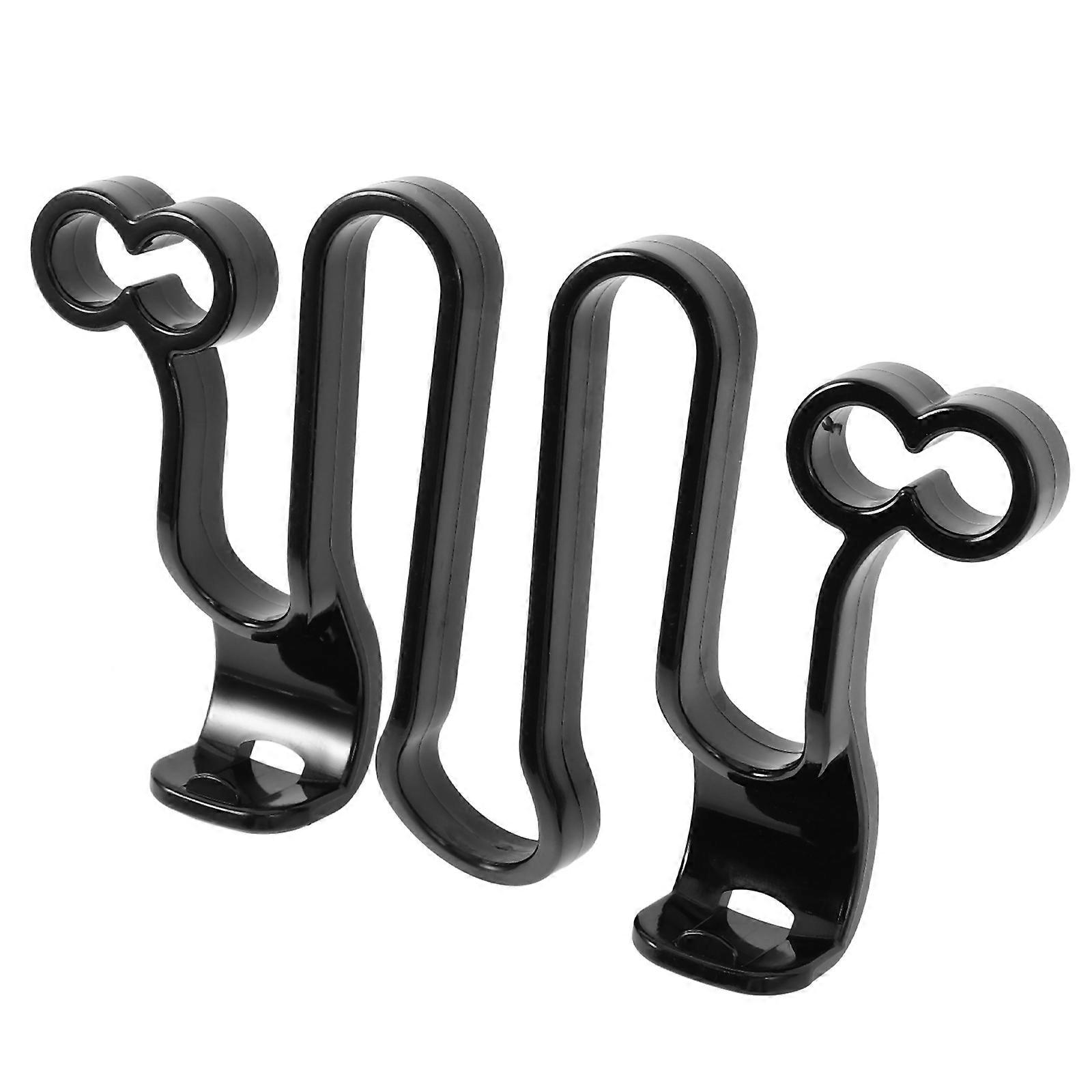 Car Purse Hook Headrest Hook for Hanging Black Pc Material Multipurpose