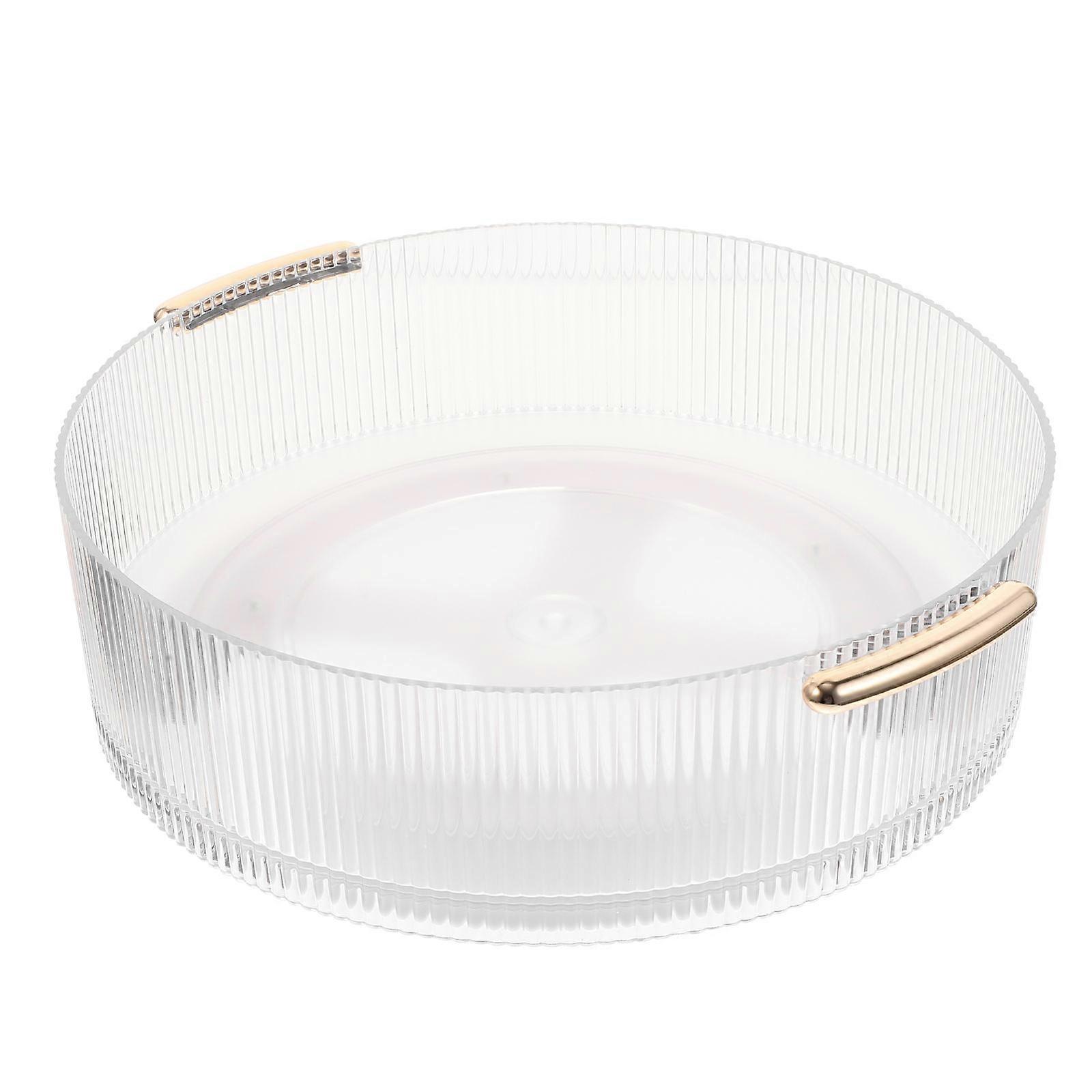 Turntable Cabinet Organizer for Storage Rotating Transparent Tray