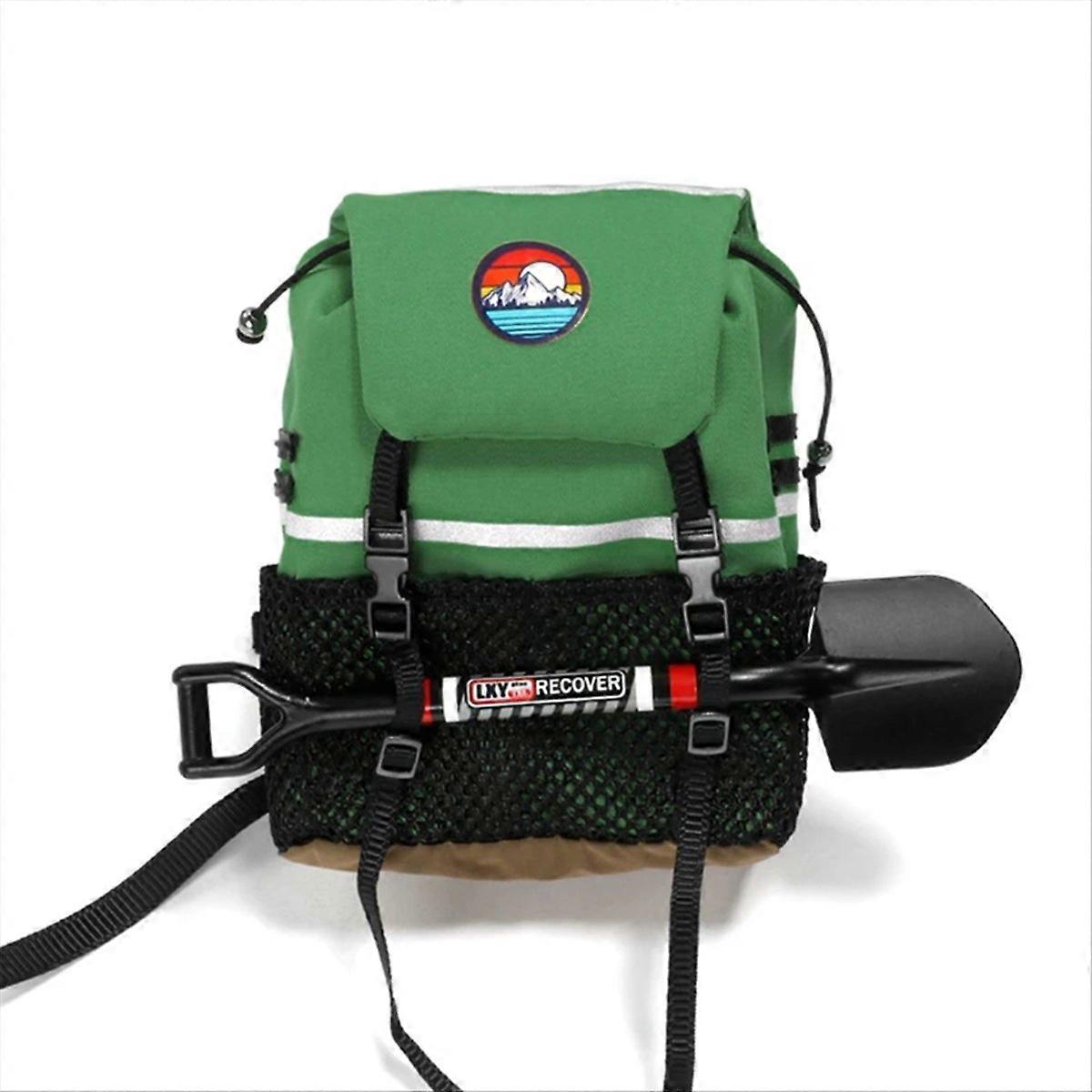 Simulation Backpack Shovel Storage Bag, Green bag+Shovel