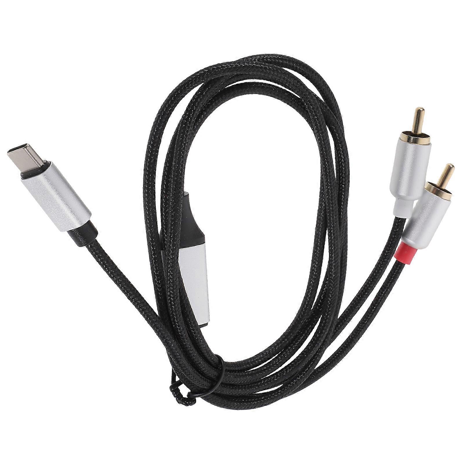 Usb C Aux Cord Audio Cable Y Splitter Adapter Output for Smartphones Tablets Computers 1Pack