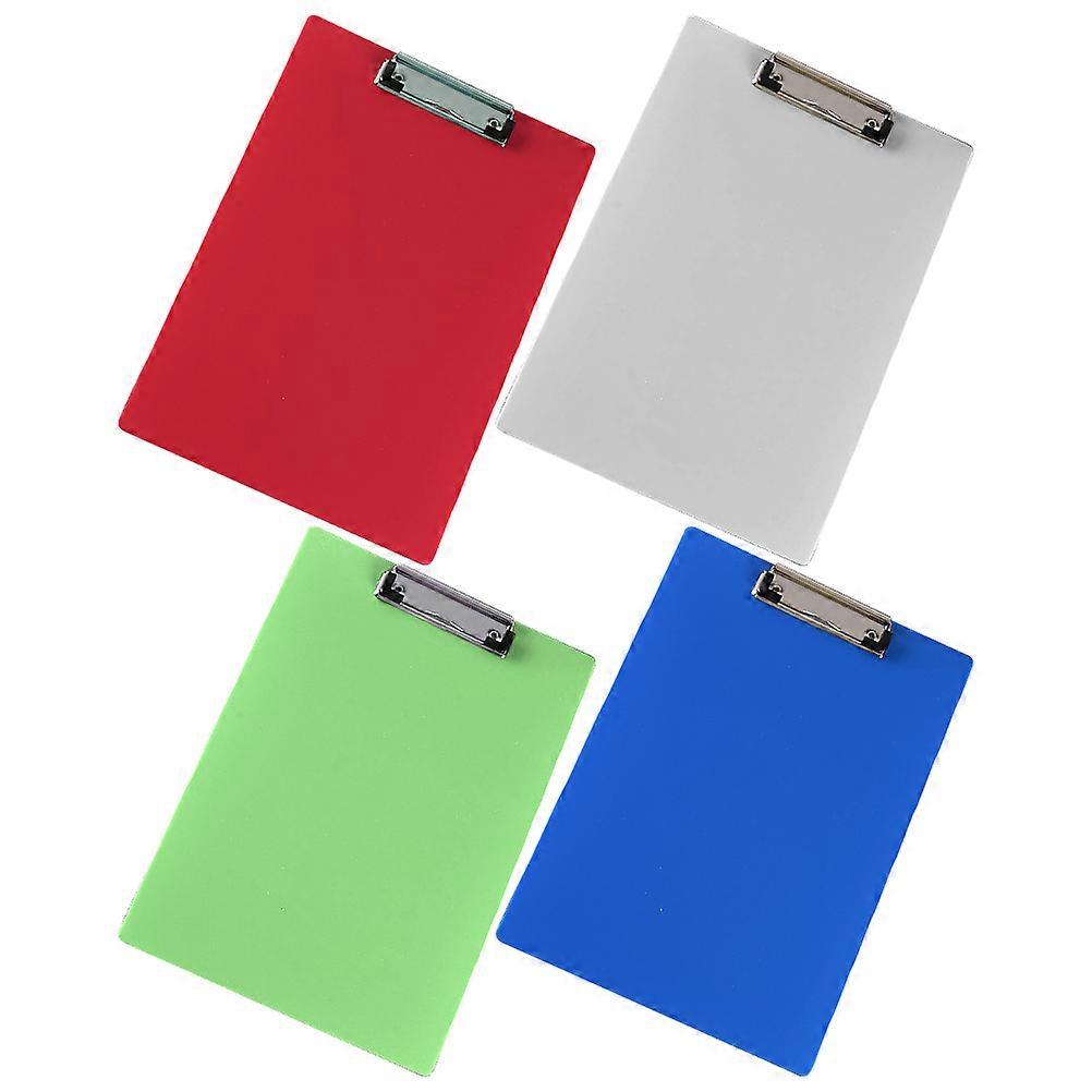 Portable Clipboard Plastic Writing Board Assorted Color Document Organization Practical Design 4Pack