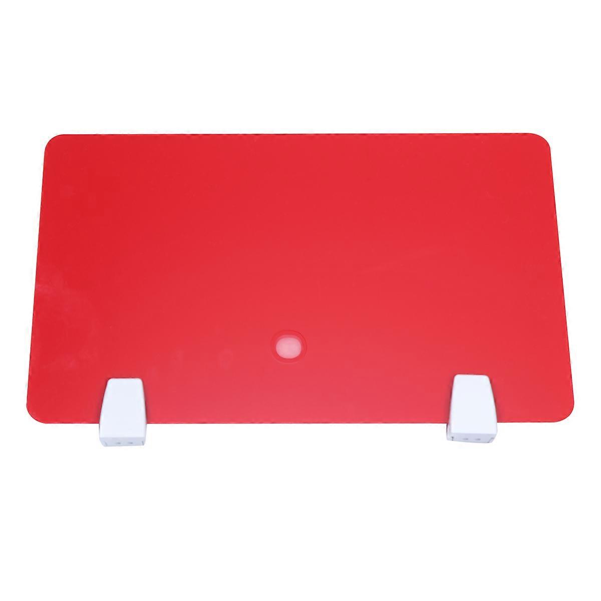 1Pcs Acrylic Office Partition for Desktop Use Red Practical Desk Divider