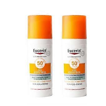 2pcs Eucerin Sun Oil Control Dry Touch Gel Cream Ultra Light Spf50 50ml