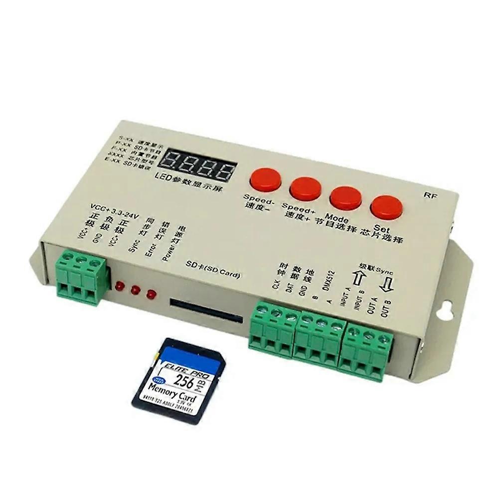 DC5-24V T1000S/K-1000S LED 2048 Pixels Program Controller for WS2812, WS2811