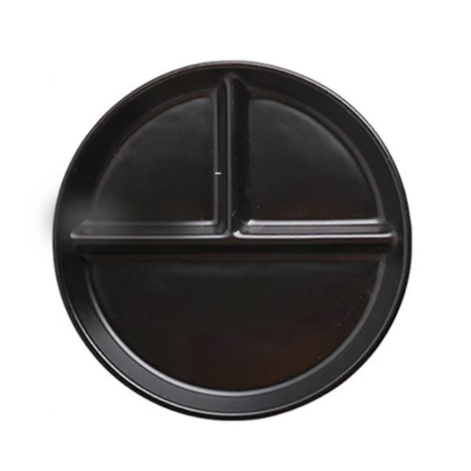 Solid Color Ceramic Portion Control Plate for Weight Loss,Compartment Plates