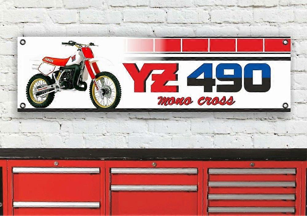 YAMAHA YZ490 BANNER FB0277