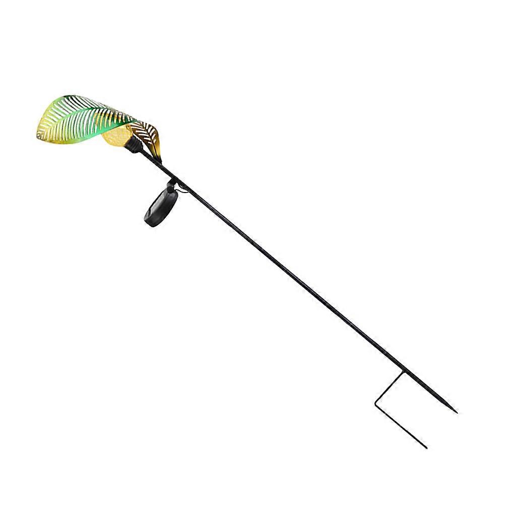 Solar Powered Leaf Shape Plug Light for Garden Use 3Pcs Set