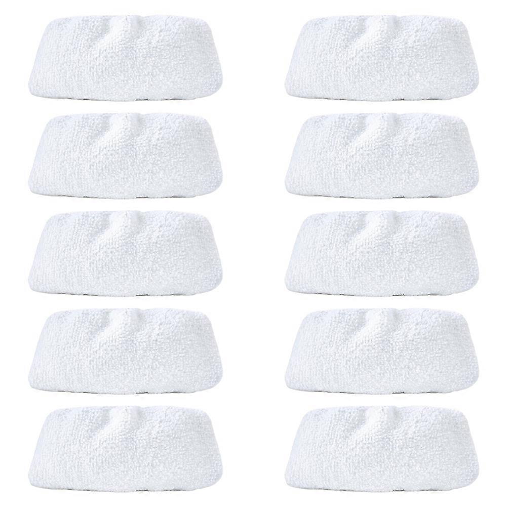 Basics Universal Microfibre Cloths for Steam Cleaner, Replacement Pad, Washable, 10-Pack