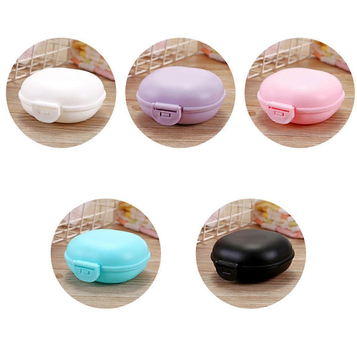 Water-Proof Soap Box Small Soap Case Container for Bathroom 5Pcs Set
