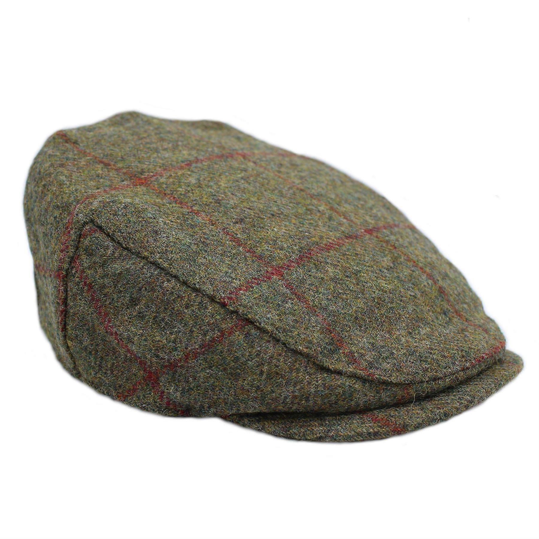 Chapman British Tweed Flat Cap ZH099 Yew