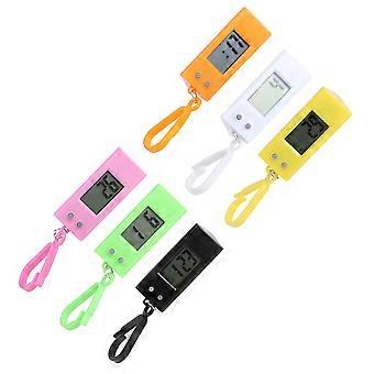 6Pcs Examination Electronic Watches Key Chain Pocket Watches (Random Color)