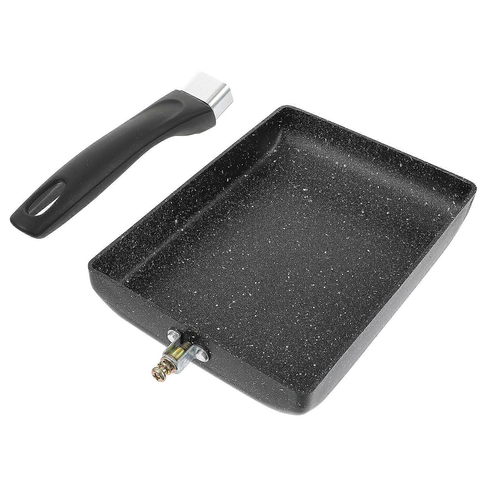 1pc Practical Square Shape Frying Pan Non-stick Pan Breakfast Pan for Kitchen