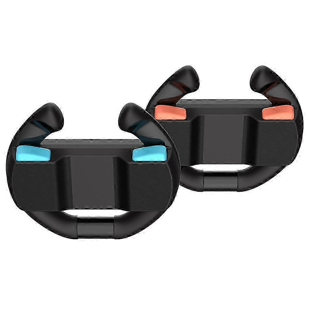 2Pcs Racing Steering Wheels compatible with Switch 2 Ergonomic Controller Grips Enhanced Gaming Precision
