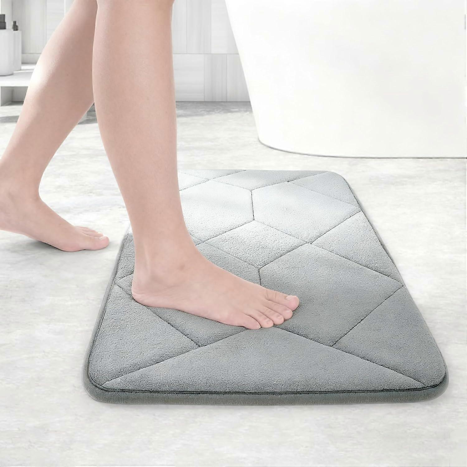Non-slip bath mat, Memory Foam Bath Mat, Absorbent Shower Mat, Machine