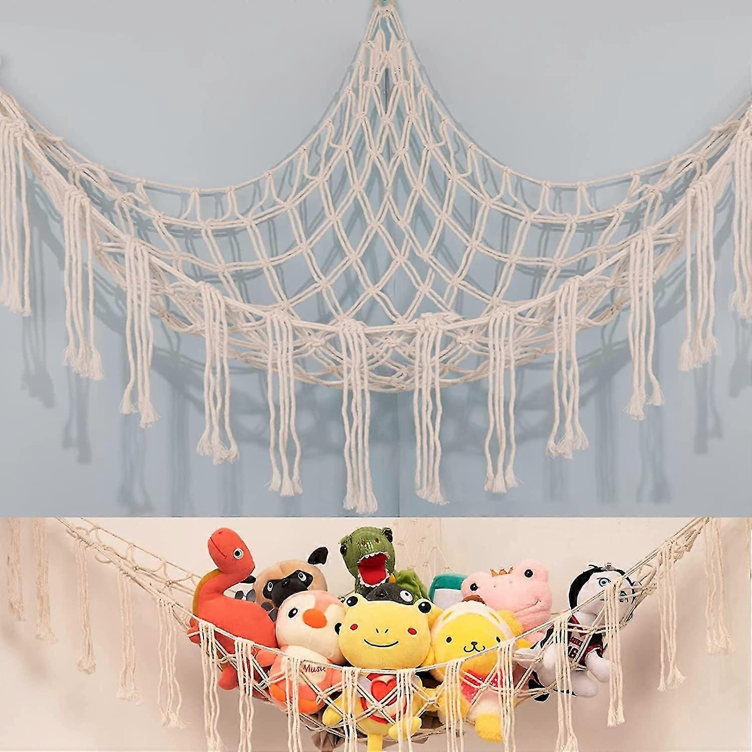 Animais de pelúcia net ou rede grande, 55 polegadas rede de brinquedo Macrame Stuff Animal