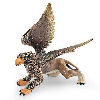 Mythical Griffin Creature Figure  Realistic Winged Lion Eagle Hybrid Figurine  PVC Fantasy Animal Model for Kids Learning, Mythology Play, Collectible