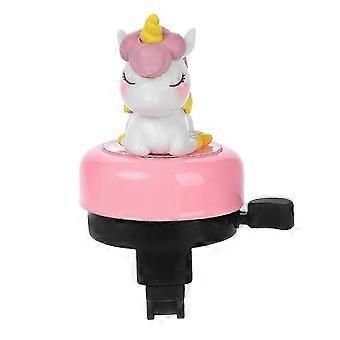 Einhorn Fahrradklingel für Kinder Fahrradklingel Hupe Cartoon Design Sicheres Fahrradring Horn Für Fahrräder, Roller Fahrradlenker Rosa
