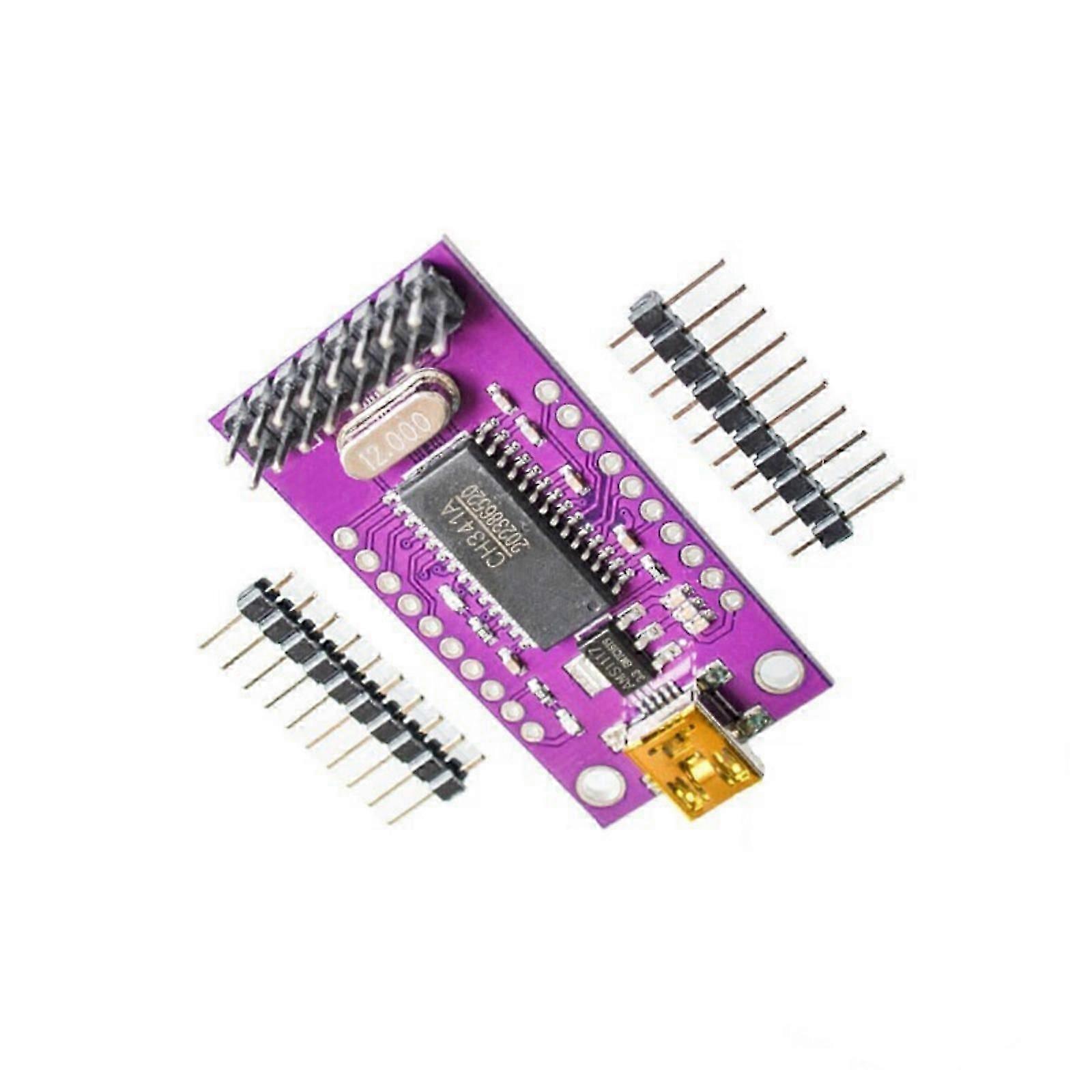 MCU341 USB Bus Adapter USB Programming Module For Microcontrollers With Highly Speed Data Transfer And LED Indicators Multicolor 26-27