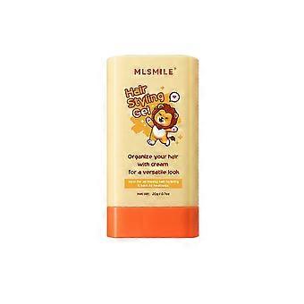 Gel de pentear o cabelo, vara de cera de cabelo built-in pente 2-em-1 vara de acabamento de cabelo, ingredientes naturais refrescante e não gorduroso para seco, cacheado, espesso e frizzy