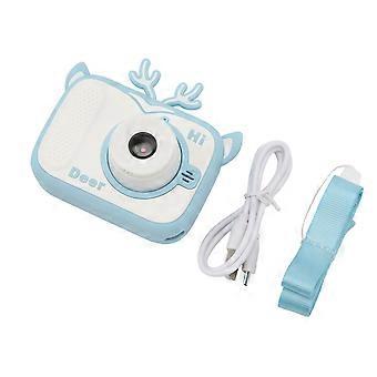 Kids Camera Toy 2.0 Inch Screen 1080P Video 2000W Dual Camera Toddler Digital Camcorder with Flash Compatible With Children Blue