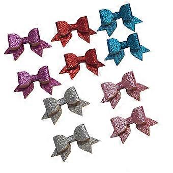 Dog Hair Clip Pet Hair Bow for Decoration 10Pcs Assorted Color