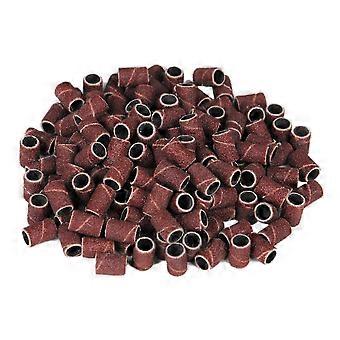 300pcs 80 Grit Nail Drill Sanding Bands for 3/32' Bits, Disposable Manicure Pedicure Files
