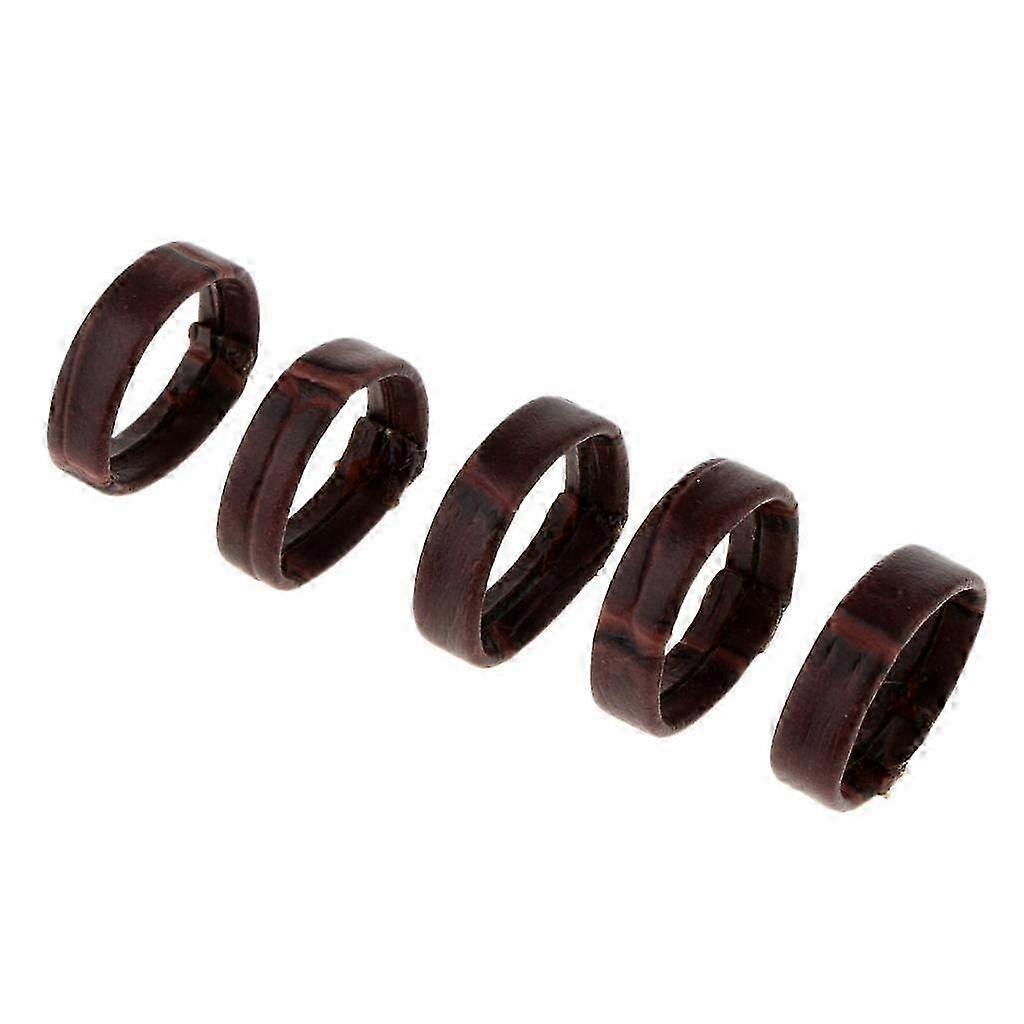 5pcs/Pack Watch Band Loop PU Leather Watch Replacement Holder Ring Retainer