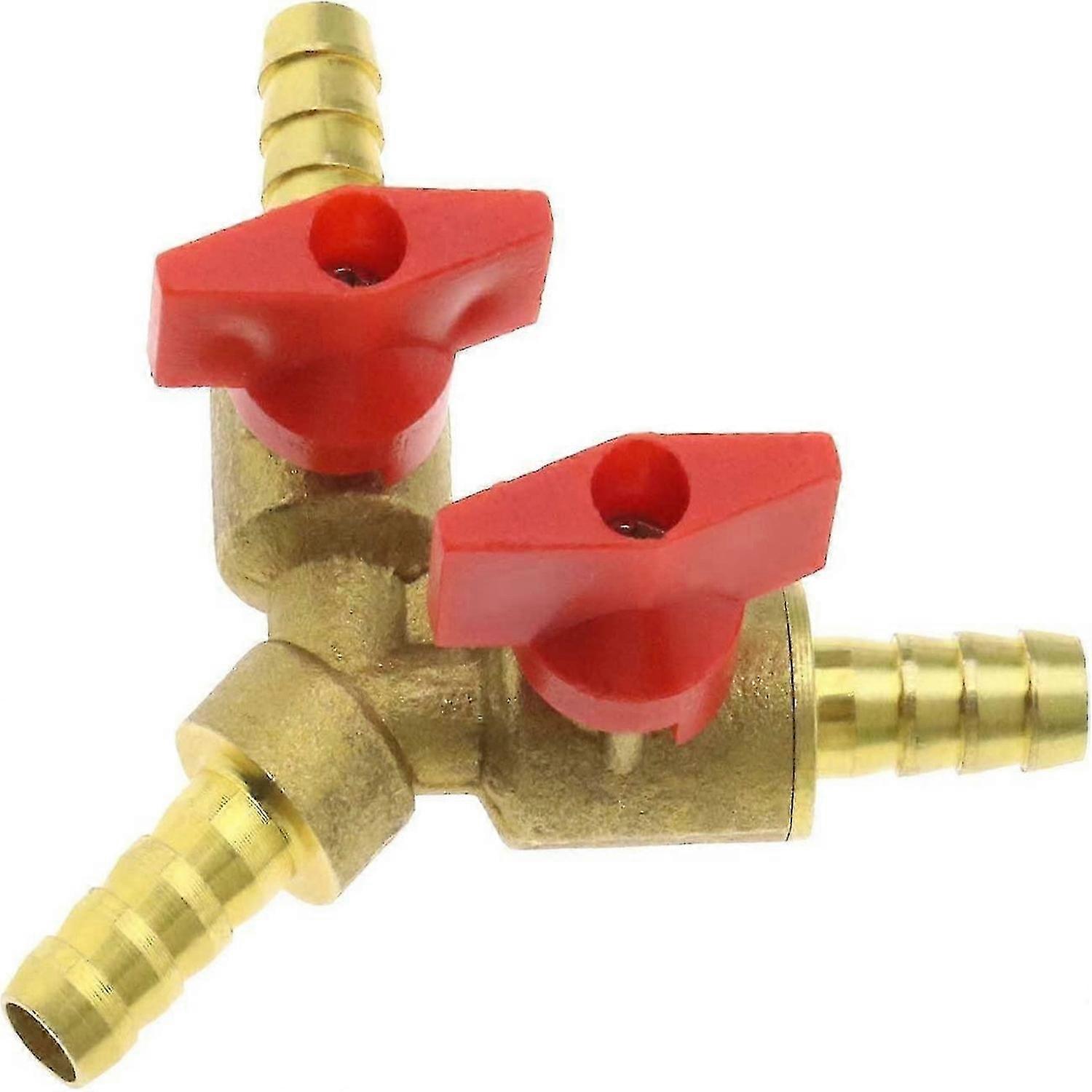 8mm Brass Hose Fitting Y-type 3 Way Pipe