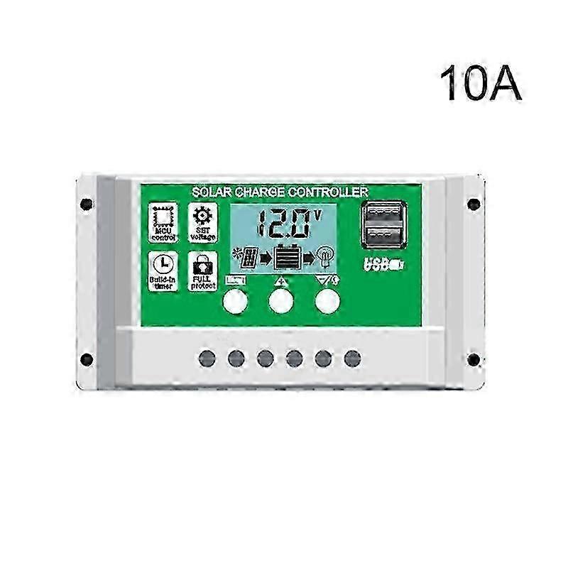 Dual USB Solar Panel Intelligent Regulator Solar Charge Controller 10A~60A