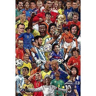 Legpuzzel met legendes uit de Soccer Hall of Fame: Messi, Pelé, Ronaldo, Maradona, WK-sterren, nieuw voor FSX-345