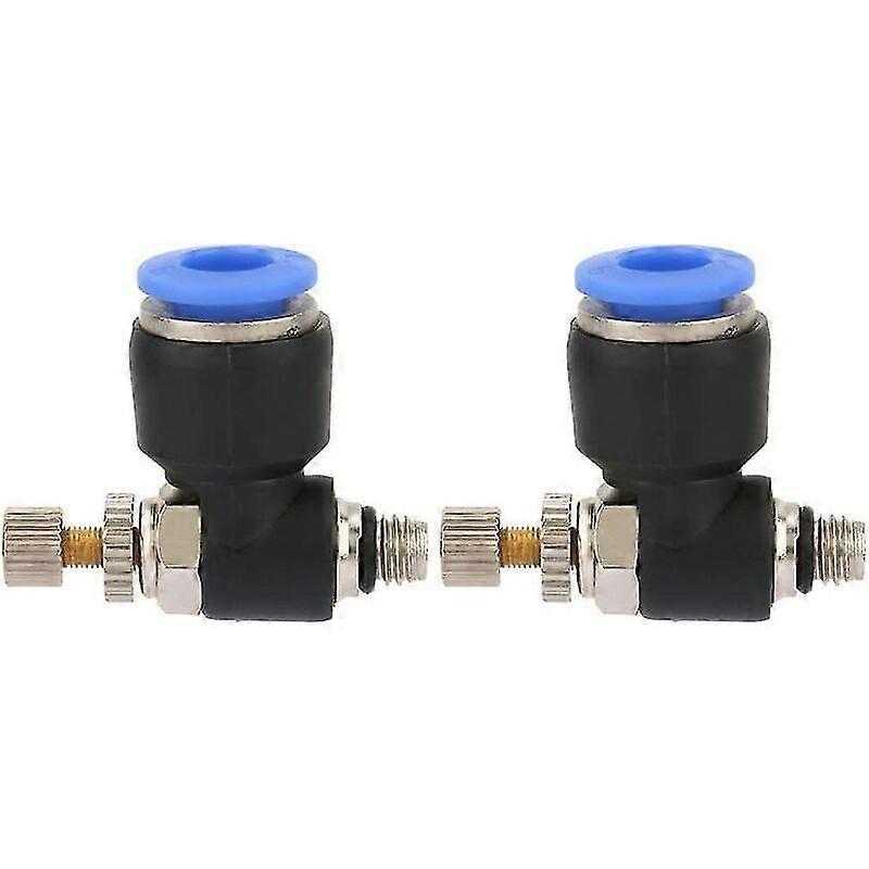 2pcs Pneumatic Quick Fitting Connector Hose Fitting Pneumatic Regulator Air Flow