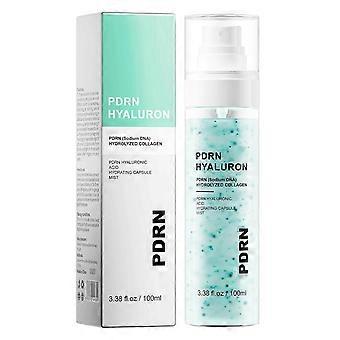 PDRN Collagen Glow Facial Serum Spray 100ml, Hyaluronic Acid Hydrating Face Mist for Daily Skincare, Dewy-Looking Finish, All Skin Types