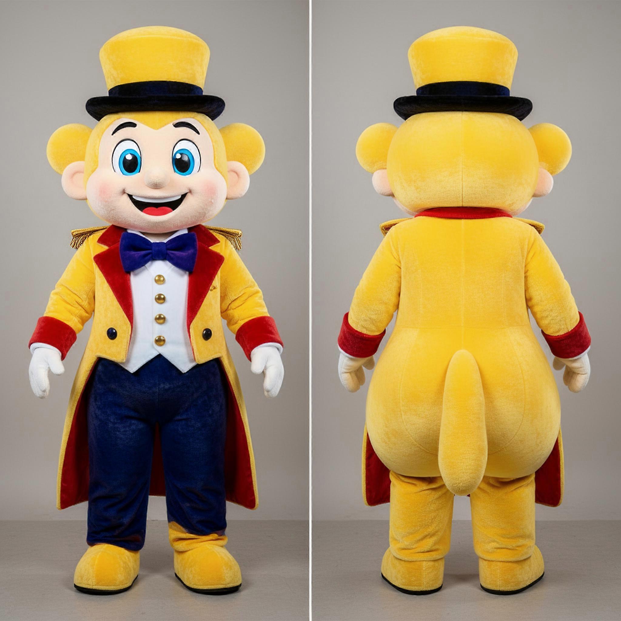 MASTICOT Golden Yellow Charismatic Ring Master Mascot