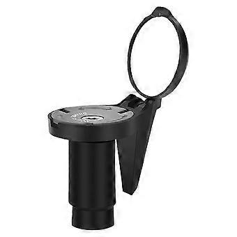 Specchietto retrovisore convesso da manubrio per bicicletta, catarifrangente per la sicurezza in bicicletta, colore nero
