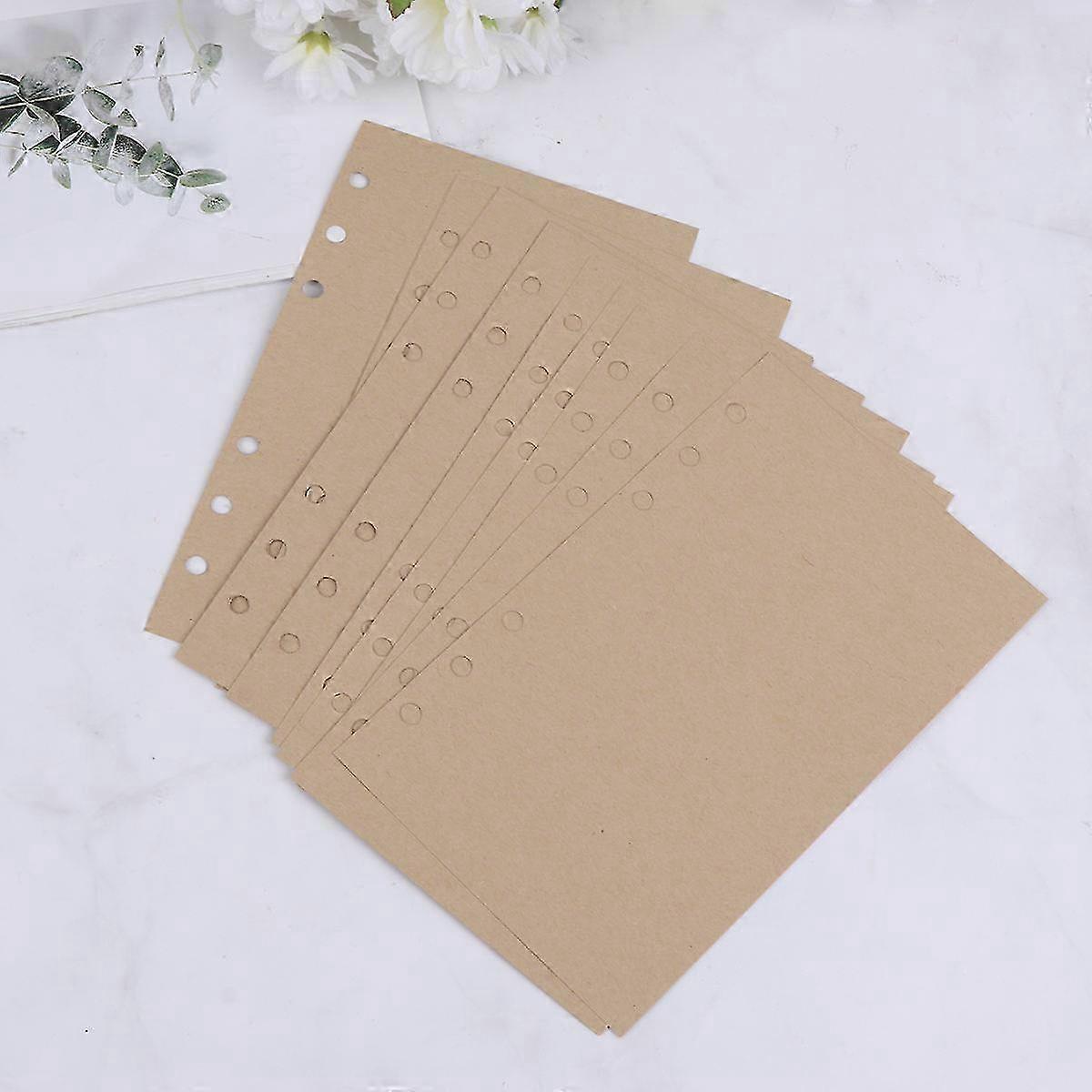 Loose-Leaf Empty Refill Paper compatible with Notebook A6 320 Sheets Khaki Pack