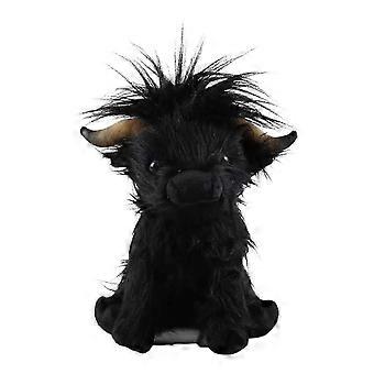 25cm Highland Cow Plush Toy, Soft PP Cotton Stuffed Animal, Home Decor Gift for Boys Girls